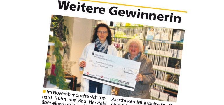 Apo-Express – Regionaler Botendienst Weitere Gewinnerin